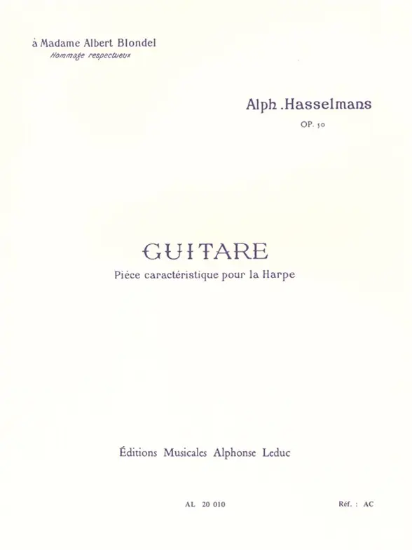 Cover: 9790046200106 | Guitare Op.50 | Alphonse Hasselmans | Partitur | Alphonse Leduc