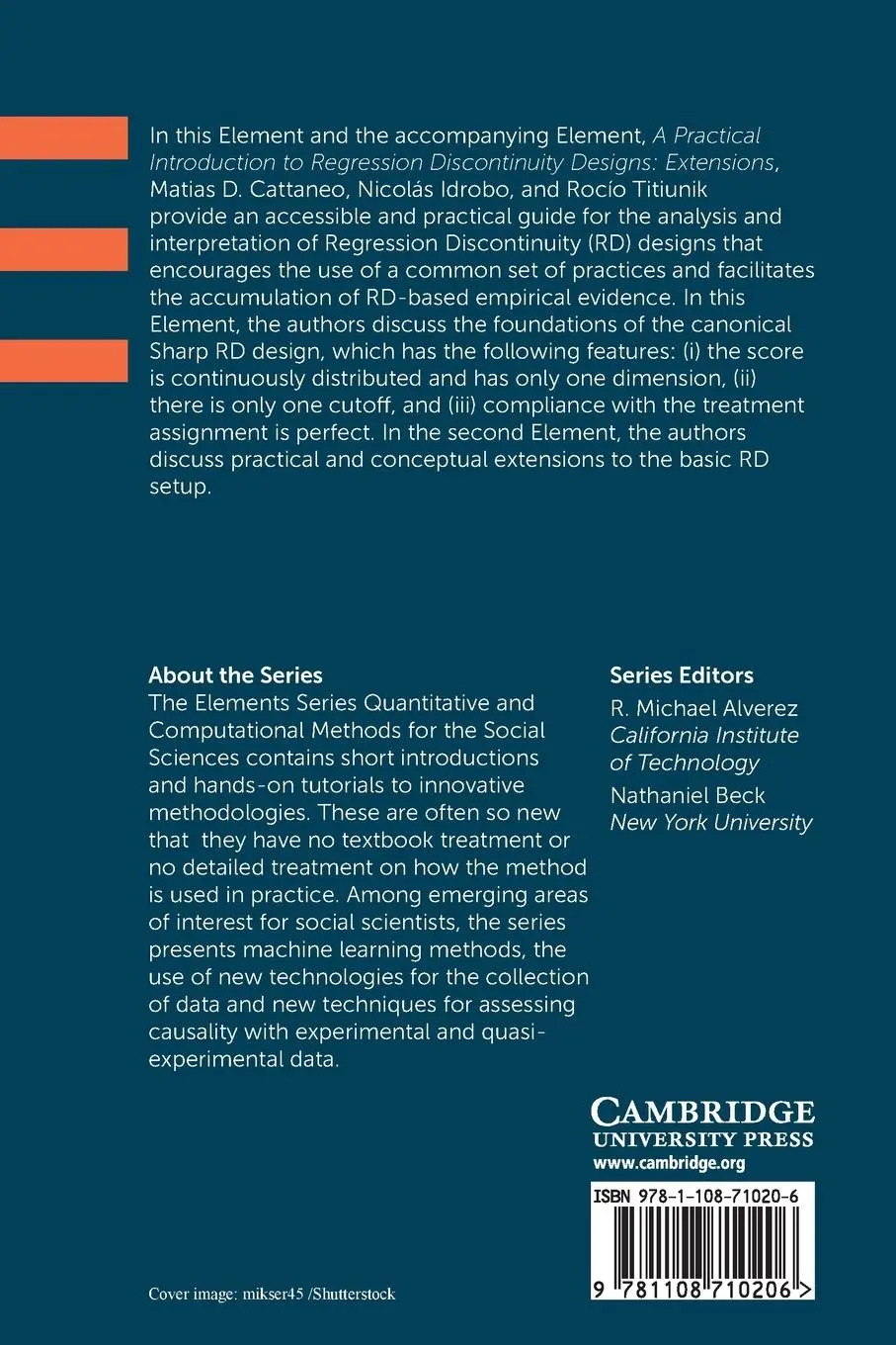 Rückseite: 9781108710206 | A Practical Introduction to Regression Discontinuity Designs | Buch