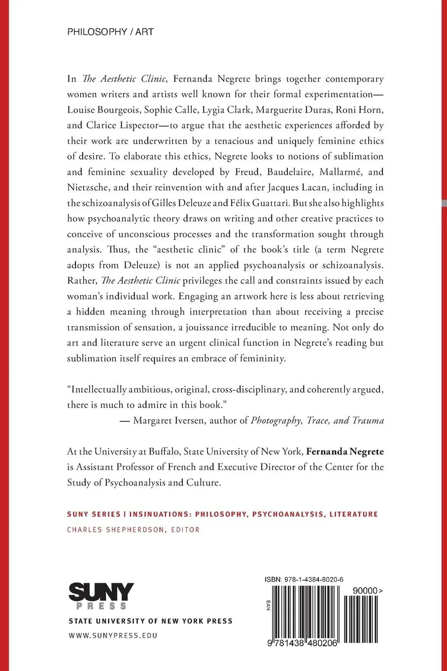 Rückseite: 9781438480206 | The Aesthetic Clinic | Fernanda Negrete | Taschenbuch | Englisch