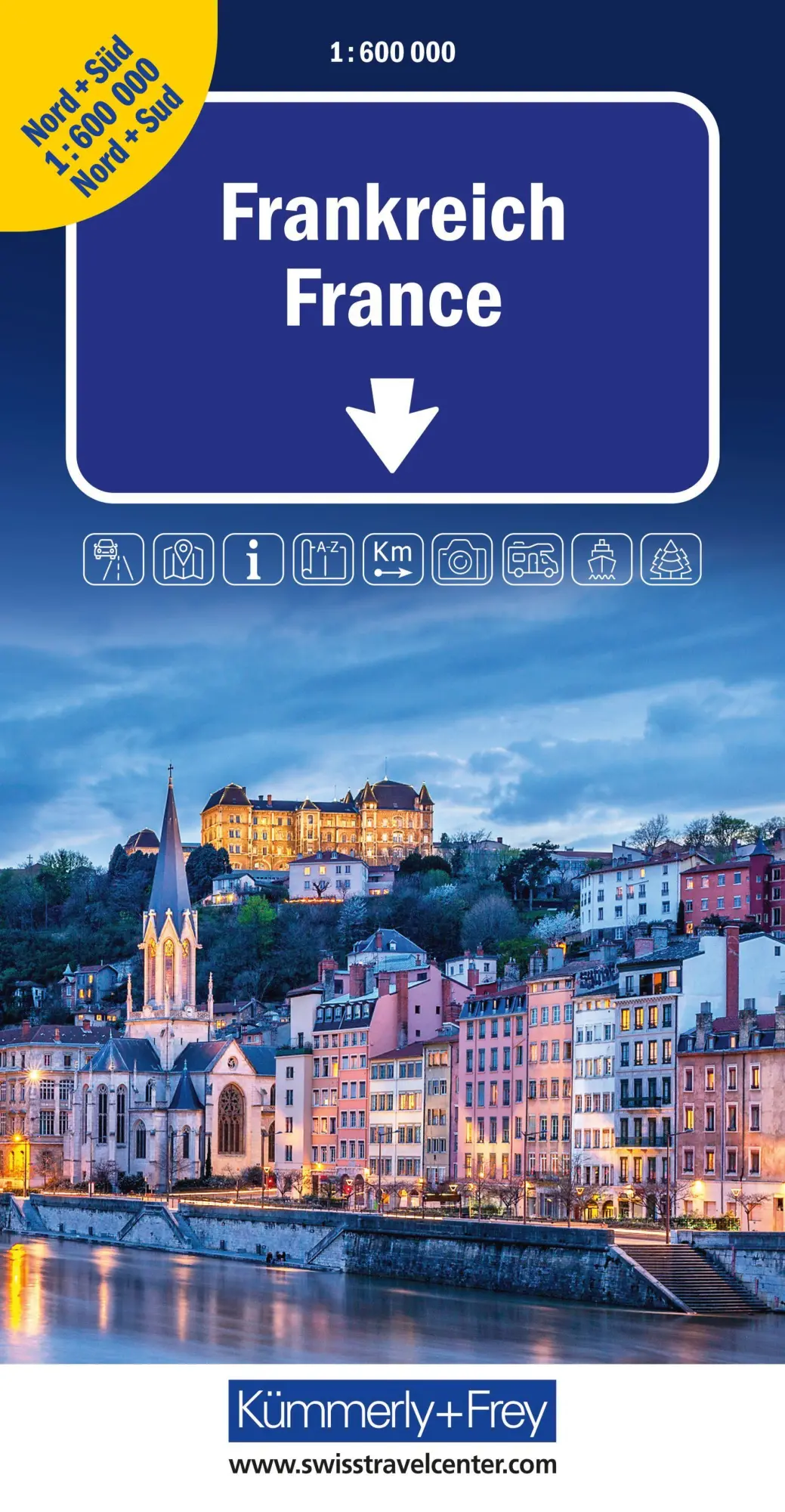 Cover: 9783259300206 | Kümmerly+Frey Strassenkarte Frankreich Nord+Süd 1:600.000 | Deutsch