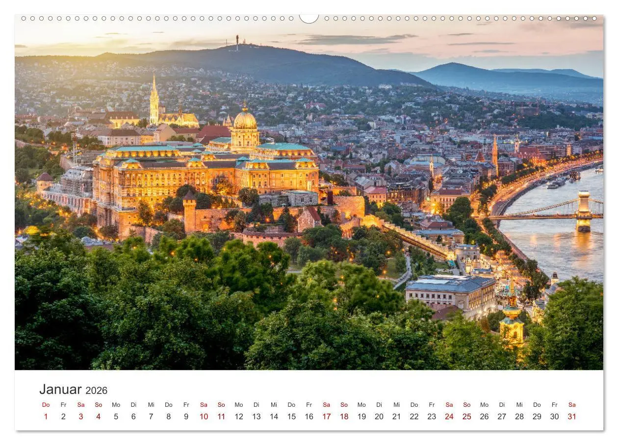 Bild: 9783457540206 | Budapest - Eine Reise in die Hauptstadt von Ungarn. (Wandkalender...