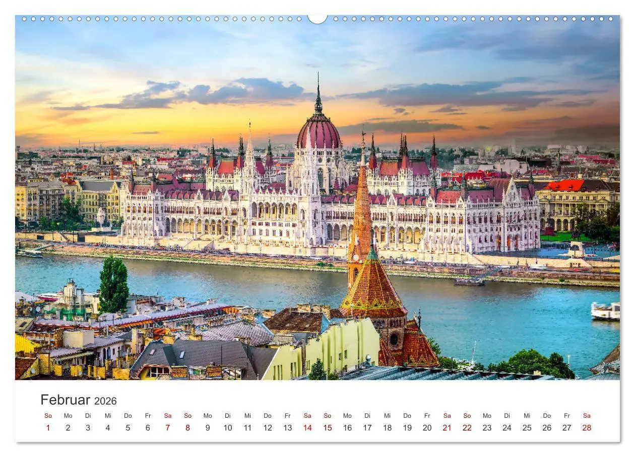 Bild: 9783457540206 | Budapest - Eine Reise in die Hauptstadt von Ungarn. (Wandkalender...