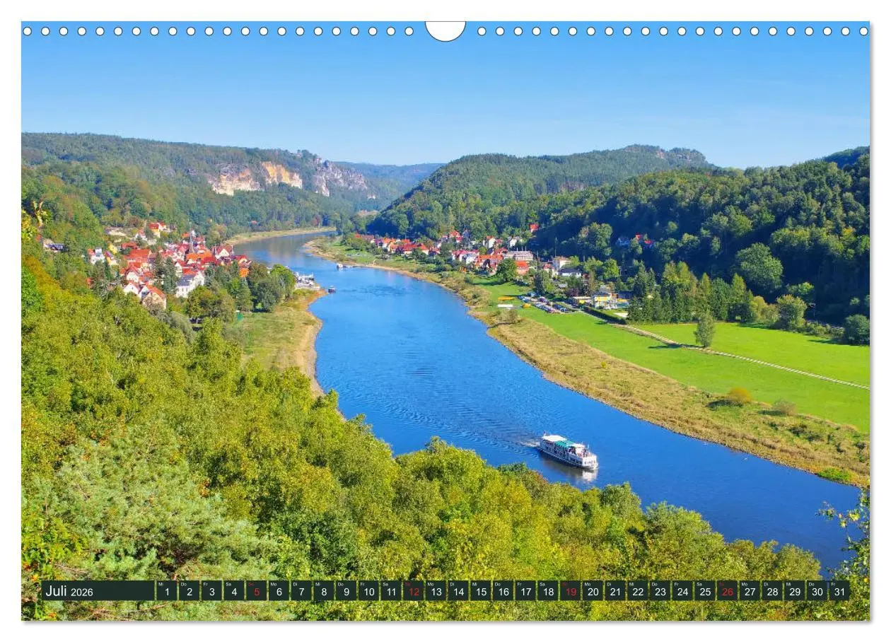 Bild: 9783457780206 | Die Schönheit der Sächsischen Schweiz (Wandkalender 2026 DIN A3...