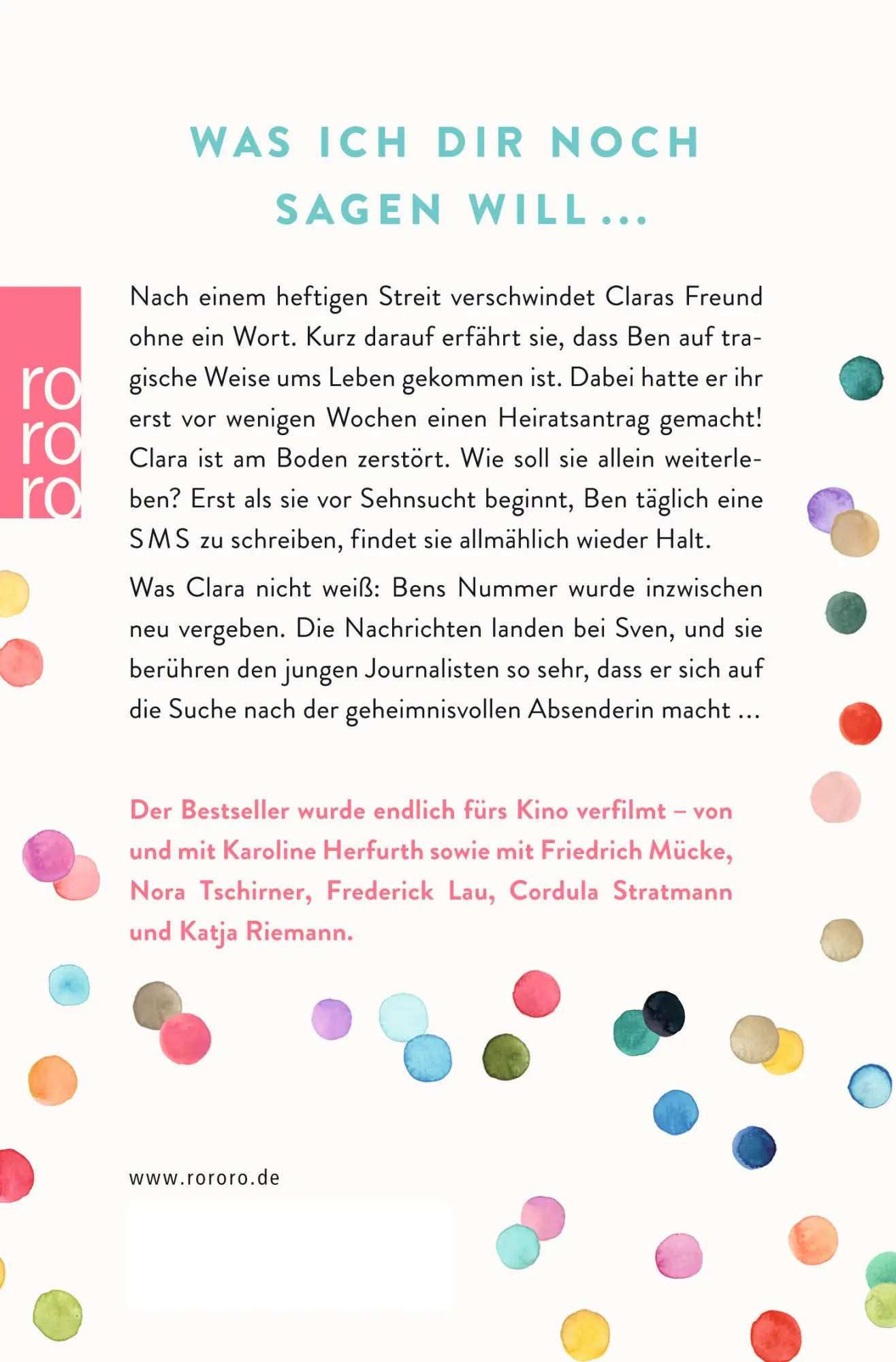Rückseite: 9783499290206 | SMS für dich | Sofie Cramer | Taschenbuch | 256 S. | Deutsch | 2016
