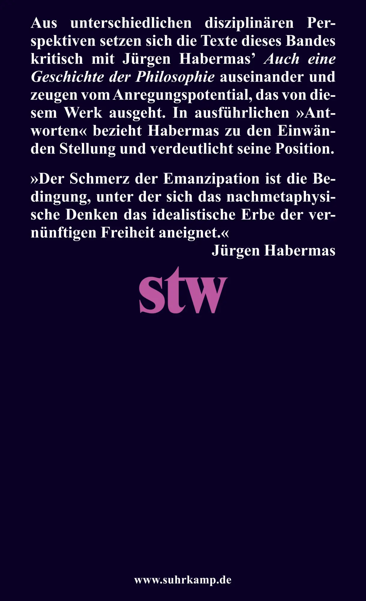 Rückseite: 9783518300206 | Vernünftige Freiheit | Beiträge zum Spätwerk von Jürgen Habermas
