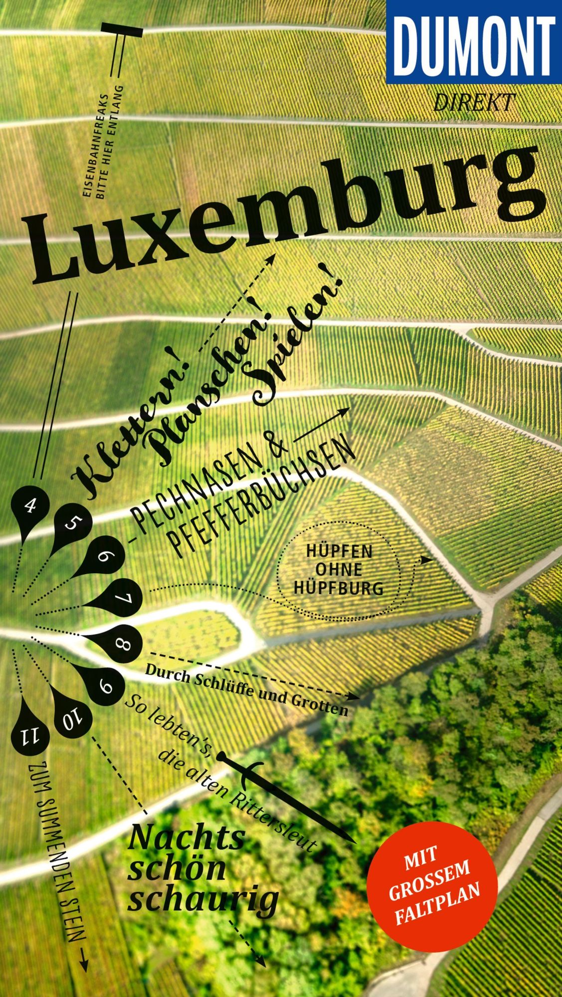Cover: 9783616000206 | DUMONT direkt Reiseführer Luxemburg | Mit großem Faltplan | Tiburzy
