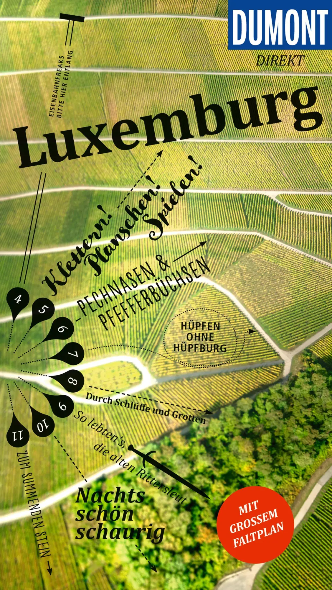 Cover: 9783616000206 | DUMONT direkt Reiseführer Luxemburg | Mit großem Faltplan | Tiburzy