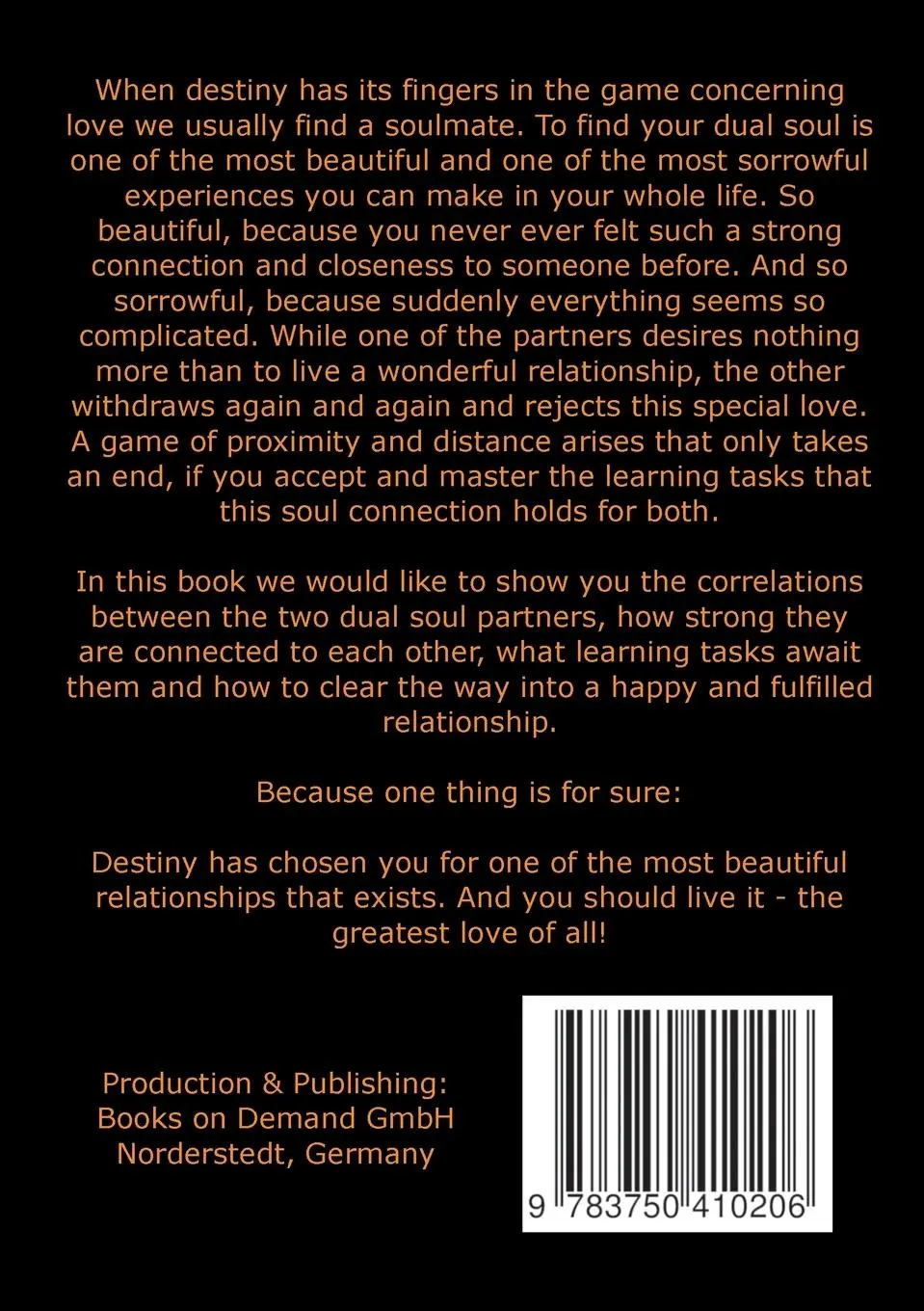 Rückseite: 9783750410206 | Is your twin flame a dual soul? | When destiny meets love | Buch