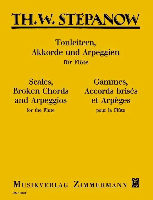 Cover: 9790010170206 | Tonleitern, Akkorde und Arpeggien | Flöte., Dt/engl/frz | Stepanow