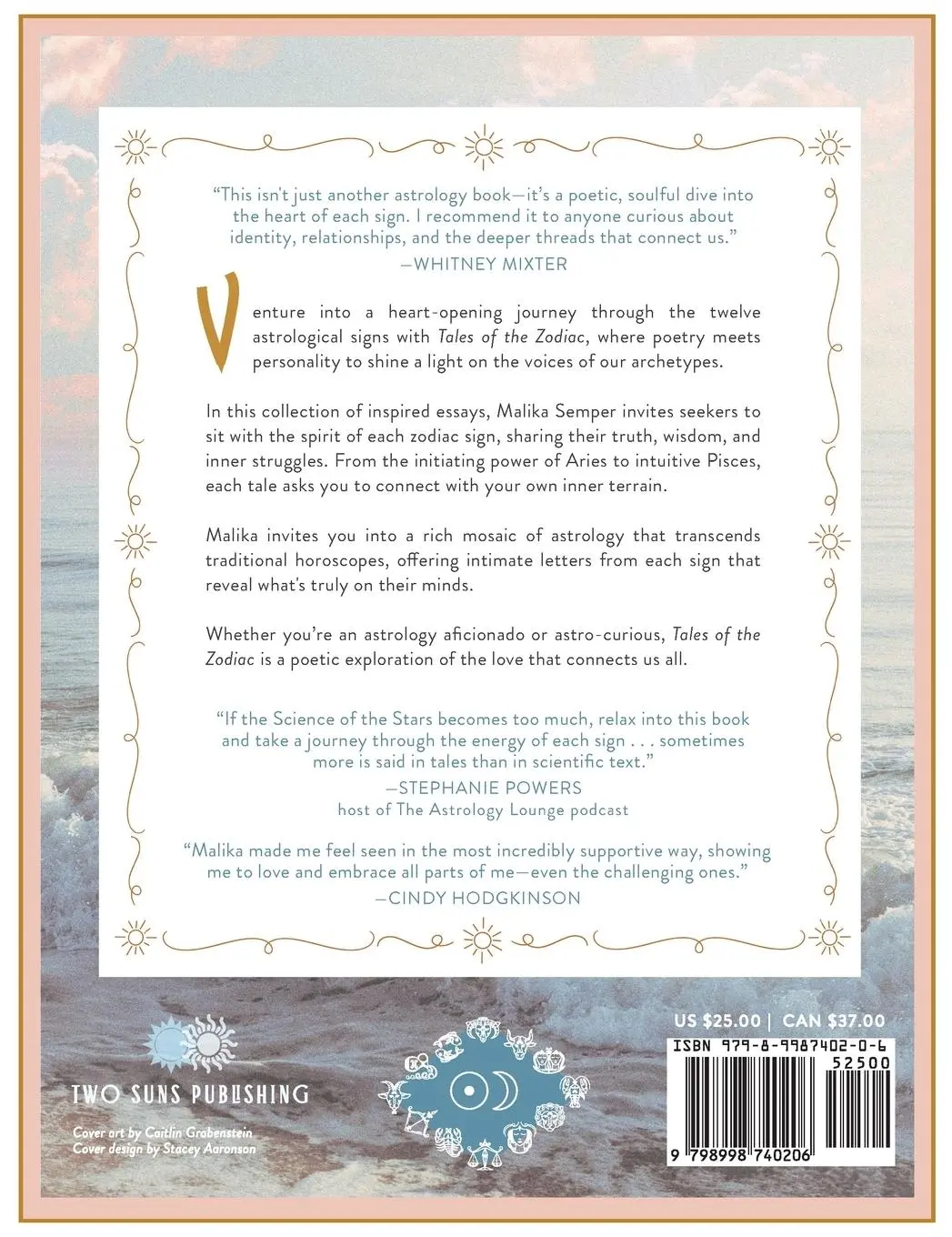 Rückseite: 9798998740206 | Tales of the Zodiac | A Poetic Journey Through the Cosmos | Semper
