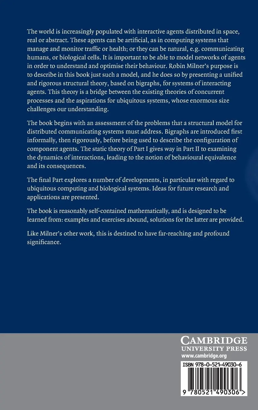 Rückseite: 9780521490306 | The Space and Motion of Communicating Agents | Robin Milner | Buch