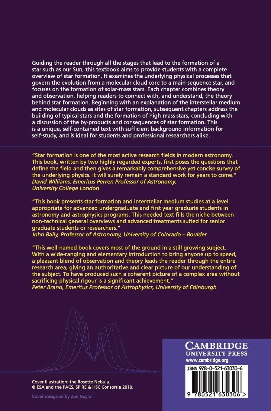 Rückseite: 9780521630306 | An Introduction to Star Formation | Derek Ward-Thompson (u. a.) | Buch