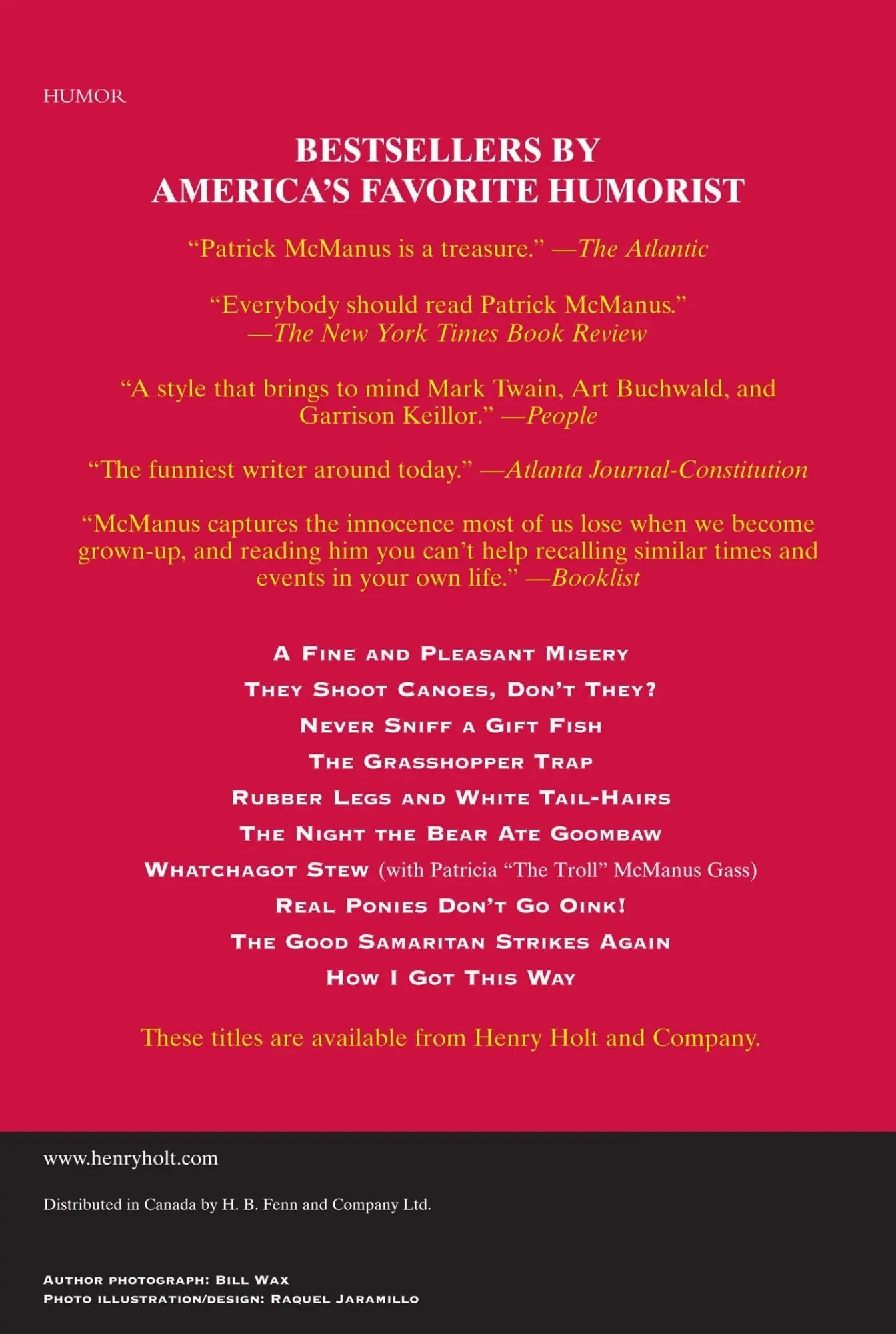 Rückseite: 9780805000306 | They Shoot Canoes, Don't They? | Patrick F. Mcmanus | Taschenbuch