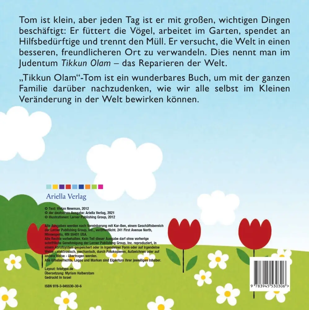 Bild: 9783945530306 | "Tikkun Olam"-Tom | Vivian Newman | Buch | 12 S. | Deutsch | 2021