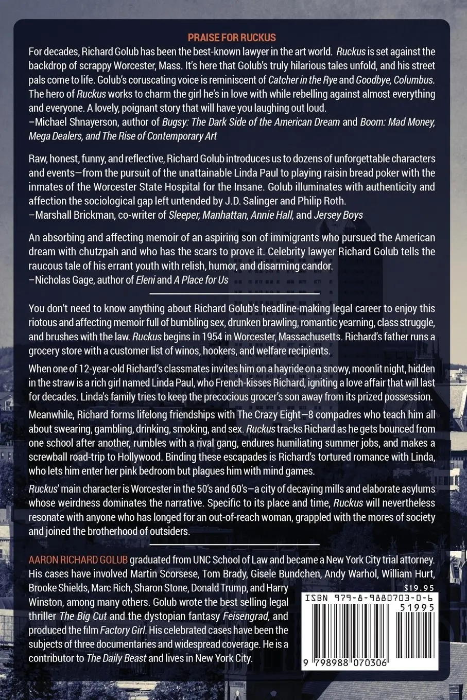 Rückseite: 9798988070306 | Ruckus | Aaron Richard Golub | Taschenbuch | Englisch | 2023