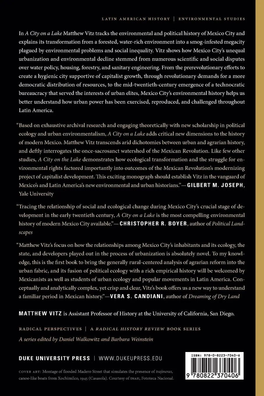 Rückseite: 9780822370406 | A City on a Lake | Matthew Vitz | Taschenbuch | Englisch | 2018