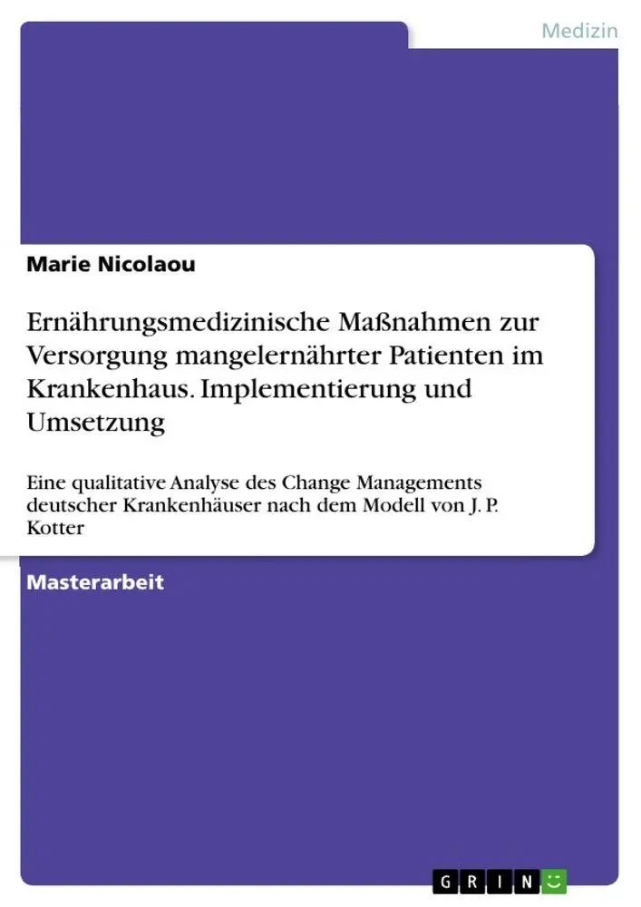 Cover: 9783346880406 | Ernährungsmedizinische Maßnahmen zur Versorgung mangelernährter...