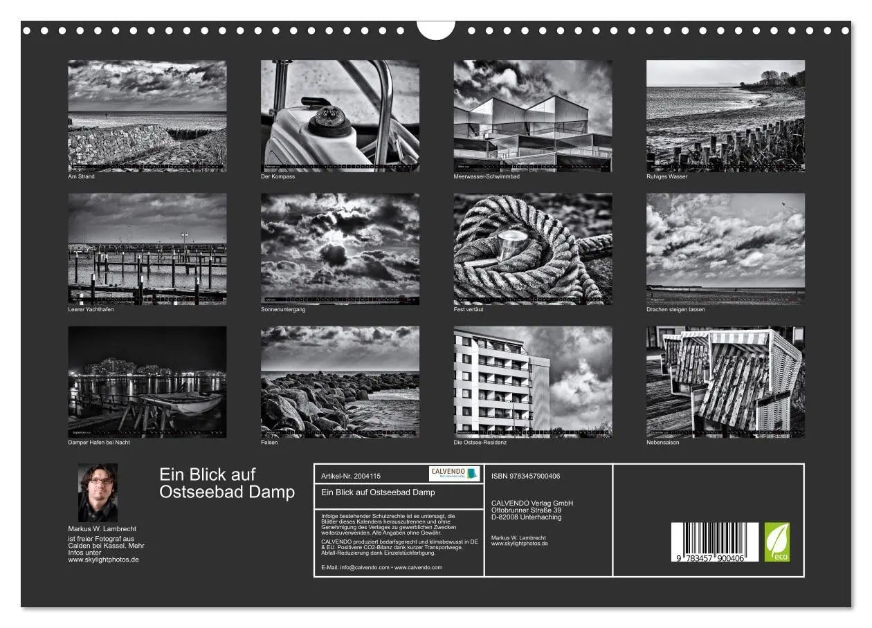 Bild: 9783457900406 | Ein Blick auf Ostseebad Damp (Wandkalender 2026 DIN A3 quer),...