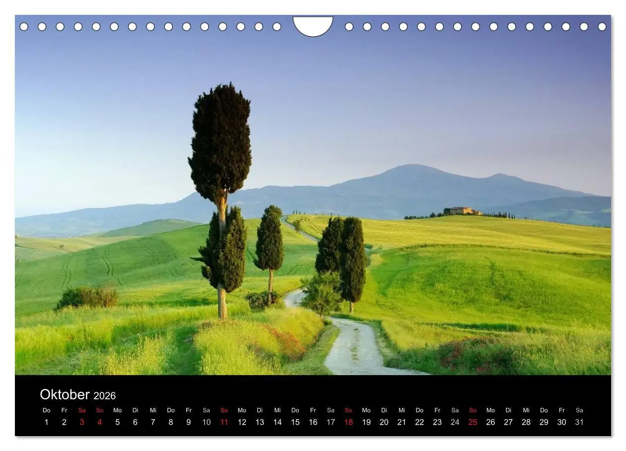 Bild: 9783516160406 | Toskana - Traumlandschaft in Italien (Wandkalender 2026 DIN A4...