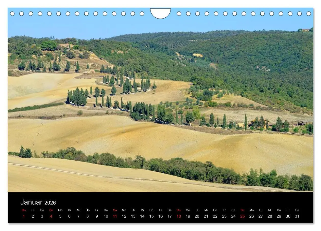 Bild: 9783516160406 | Toskana - Traumlandschaft in Italien (Wandkalender 2026 DIN A4...