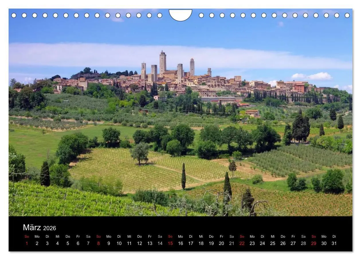 Bild: 9783516160406 | Toskana - Traumlandschaft in Italien (Wandkalender 2026 DIN A4...