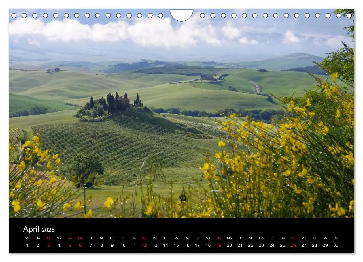 Bild: 9783516160406 | Toskana - Traumlandschaft in Italien (Wandkalender 2026 DIN A4...