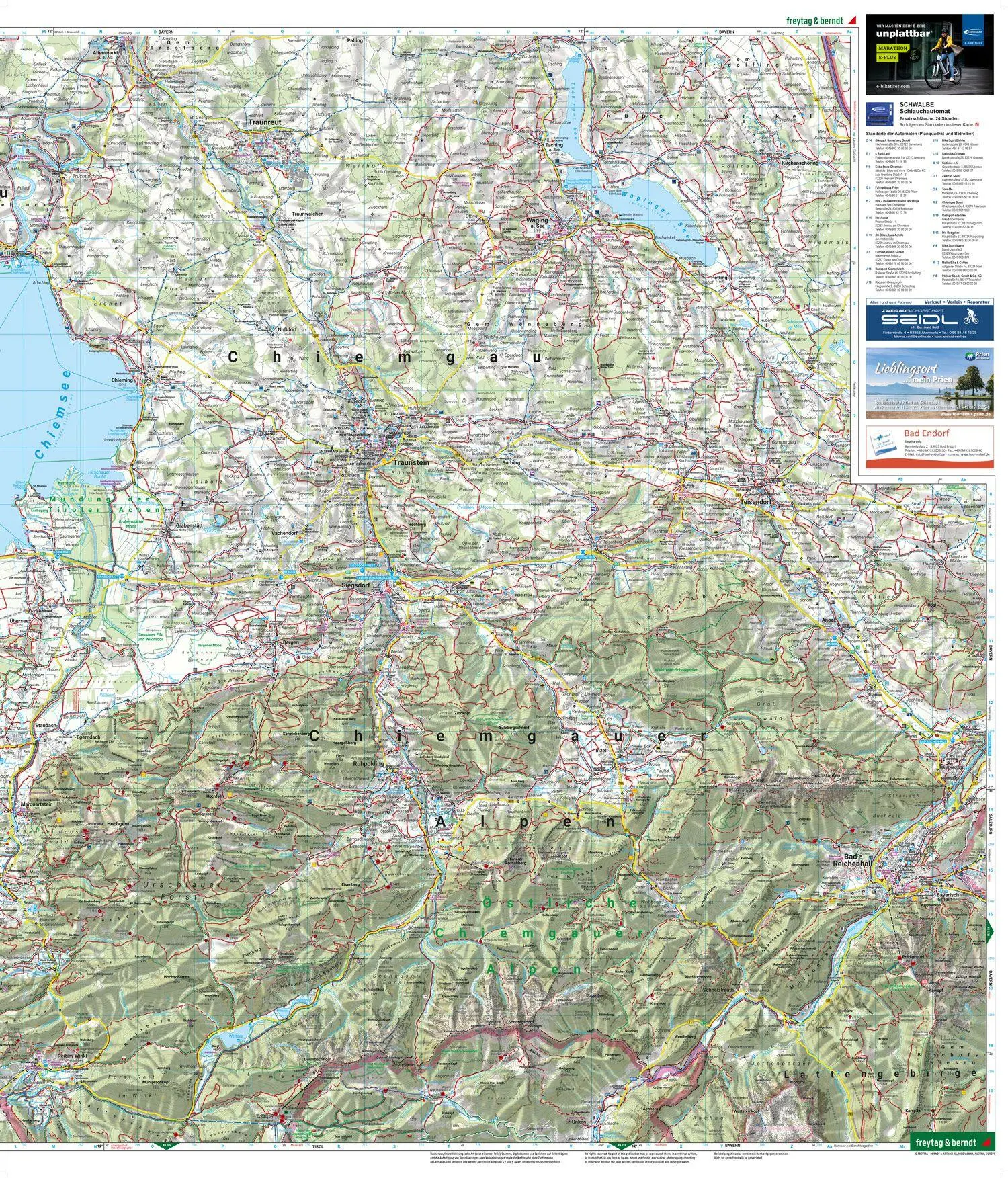 Bild: 9783707920406 | Chiemsee, Wander-, Rad- und Freizeitkarte 1:50.000, freytag &amp;...