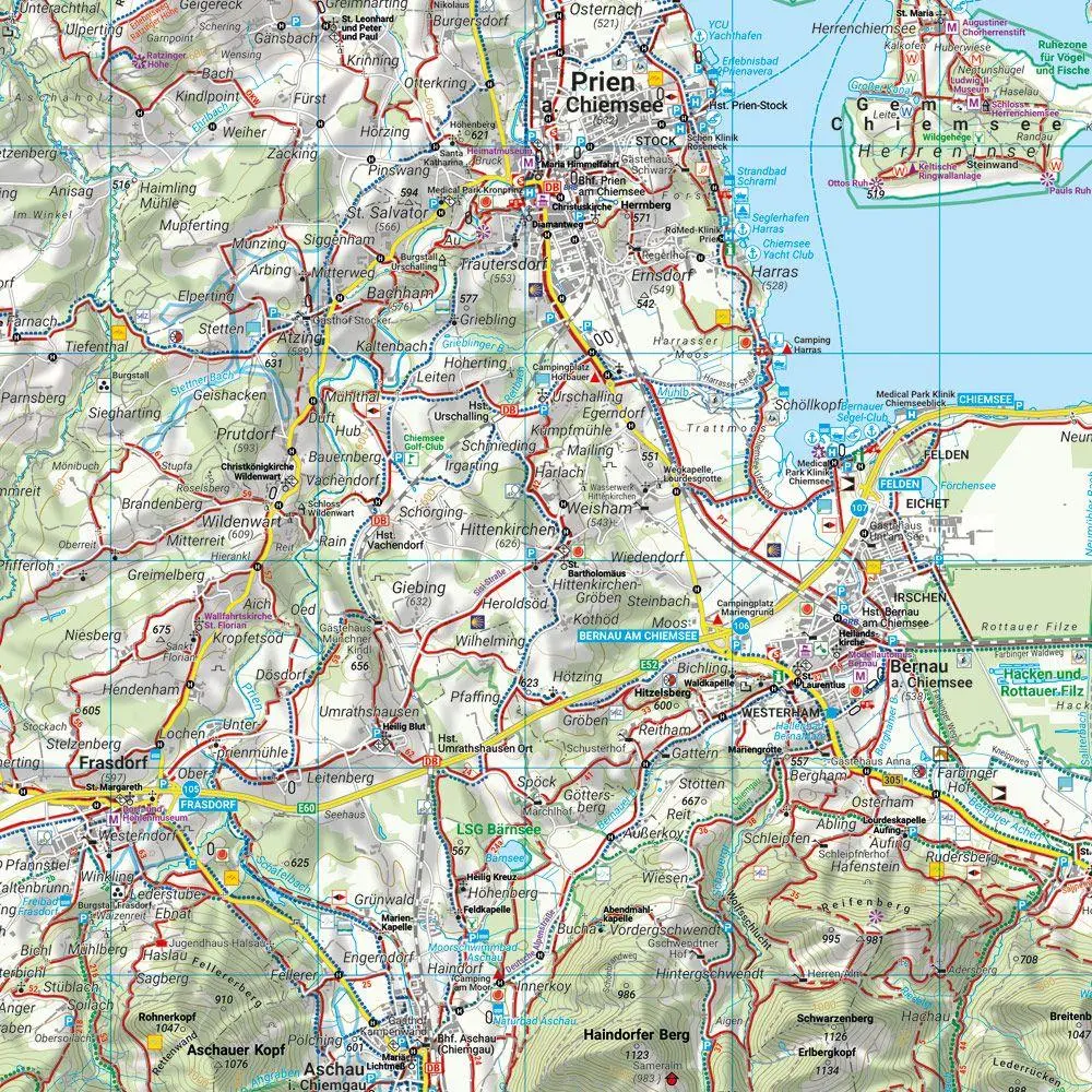 Bild: 9783707920406 | Chiemsee, Wander-, Rad- und Freizeitkarte 1:50.000, freytag &amp;...