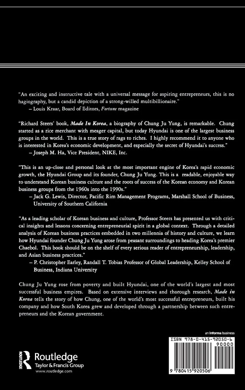 Rückseite: 9780415920506 | Made in Korea | Chung Ju Yung and the Rise of Hyundai | Steers | Buch