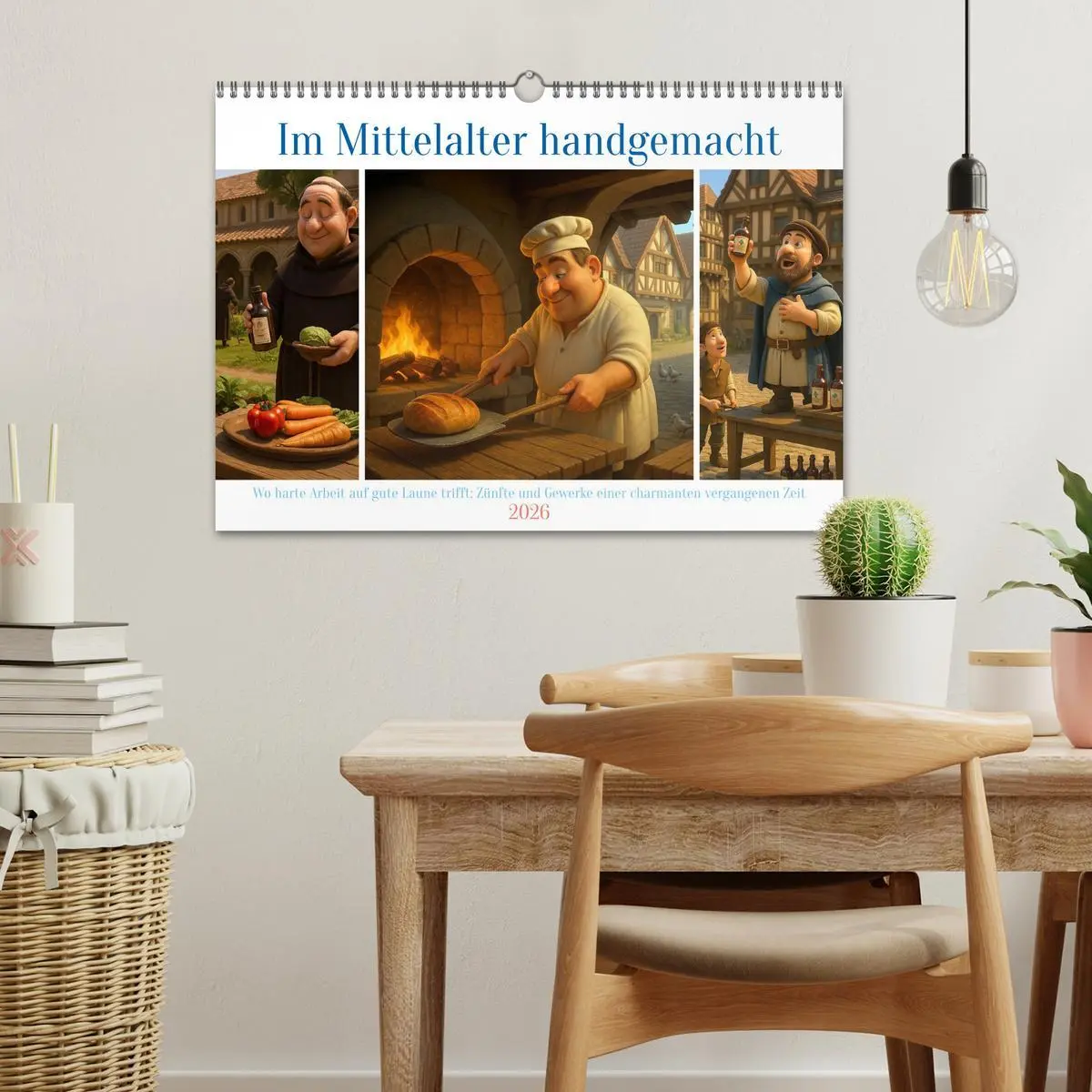 Bild: 9783516600506 | Im Mittelalter handgemacht (Wandkalender 2026 DIN A3 quer),...