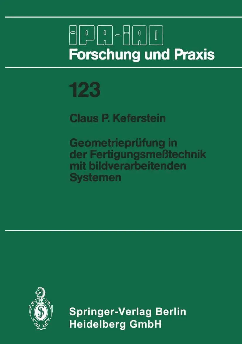 Cover: 9783540500506 | Geometrieprüfung in der Fertigungsmeßtechnik mit bildverarbeitenden...