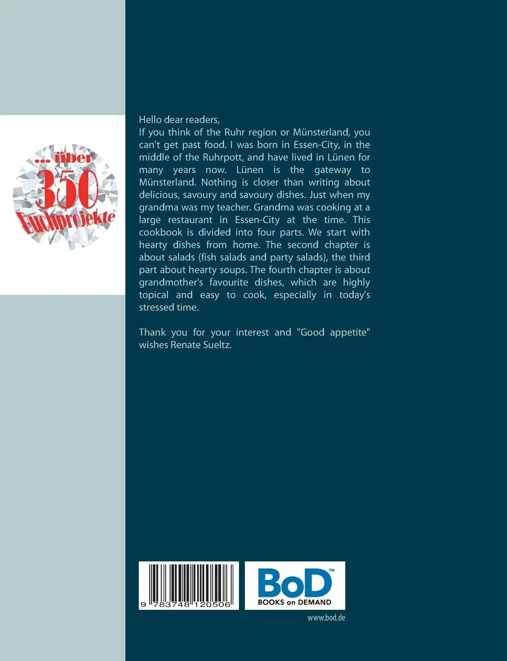 Rückseite: 9783748120506 | Grandma's delicious German food - Collection of typical German food