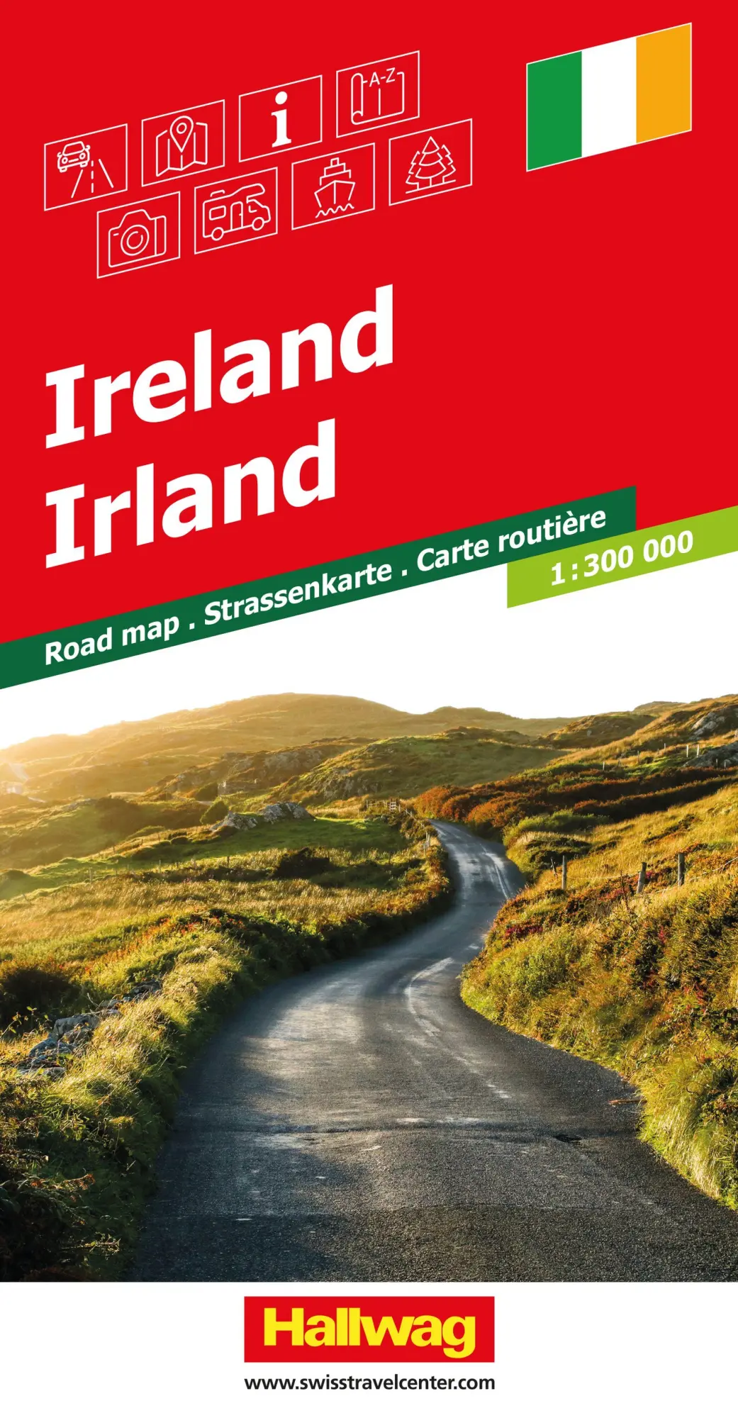Cover: 9783828310506 | Hallwag Strassenkarte Irland 1:300.000 | Hallwag Kümmerly+Frey AG