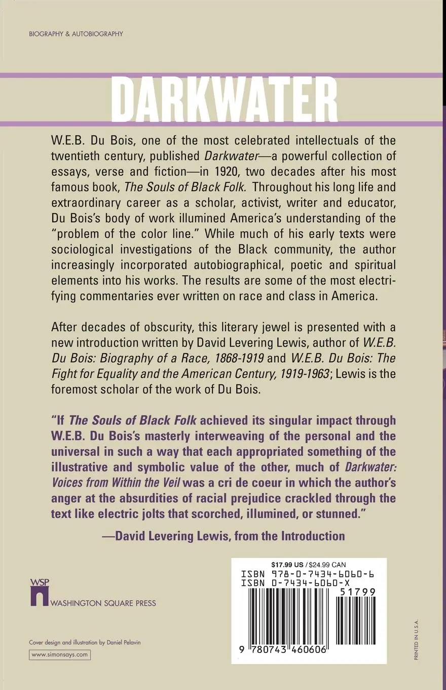 Rückseite: 9780743460606 | Darkwater | The Givens Collection | W E B Du Bois | Taschenbuch | 2004