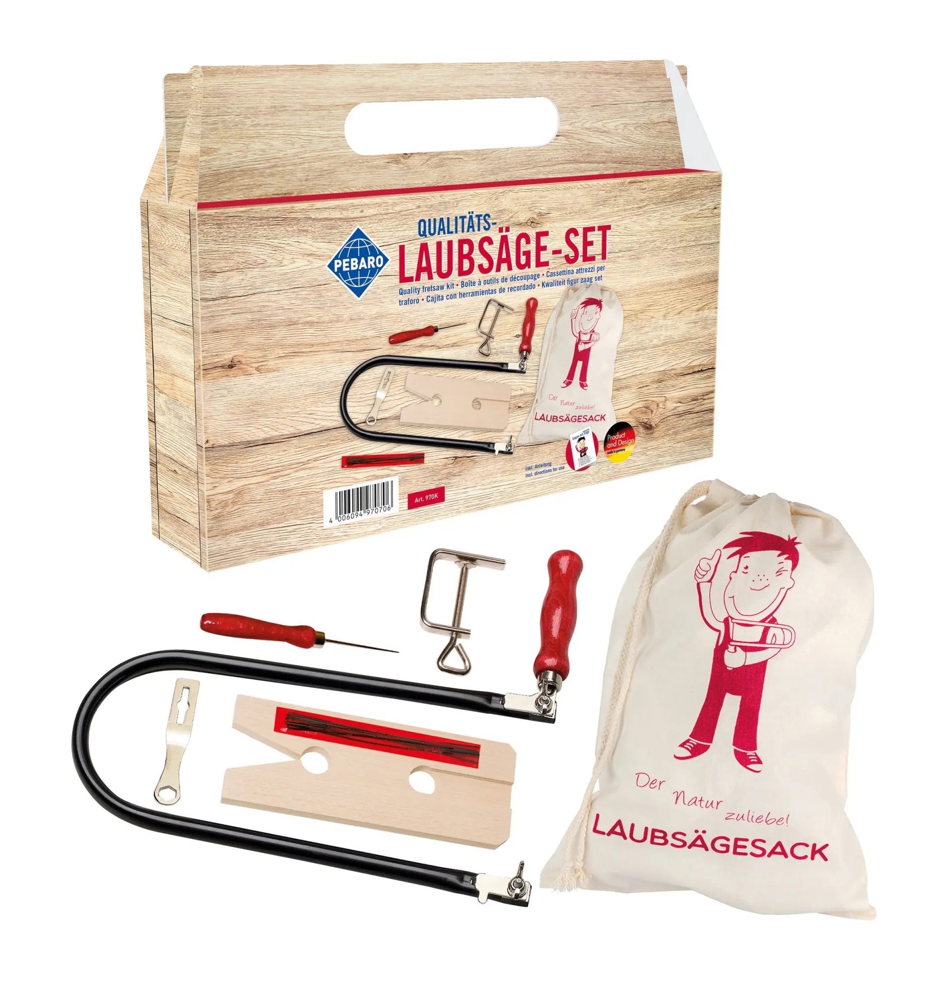 Cover: 4006094970706 | PEBARO 970K - Laubsäge-Set: Holzbrettchen + Laubsägesack | 970K | 2024