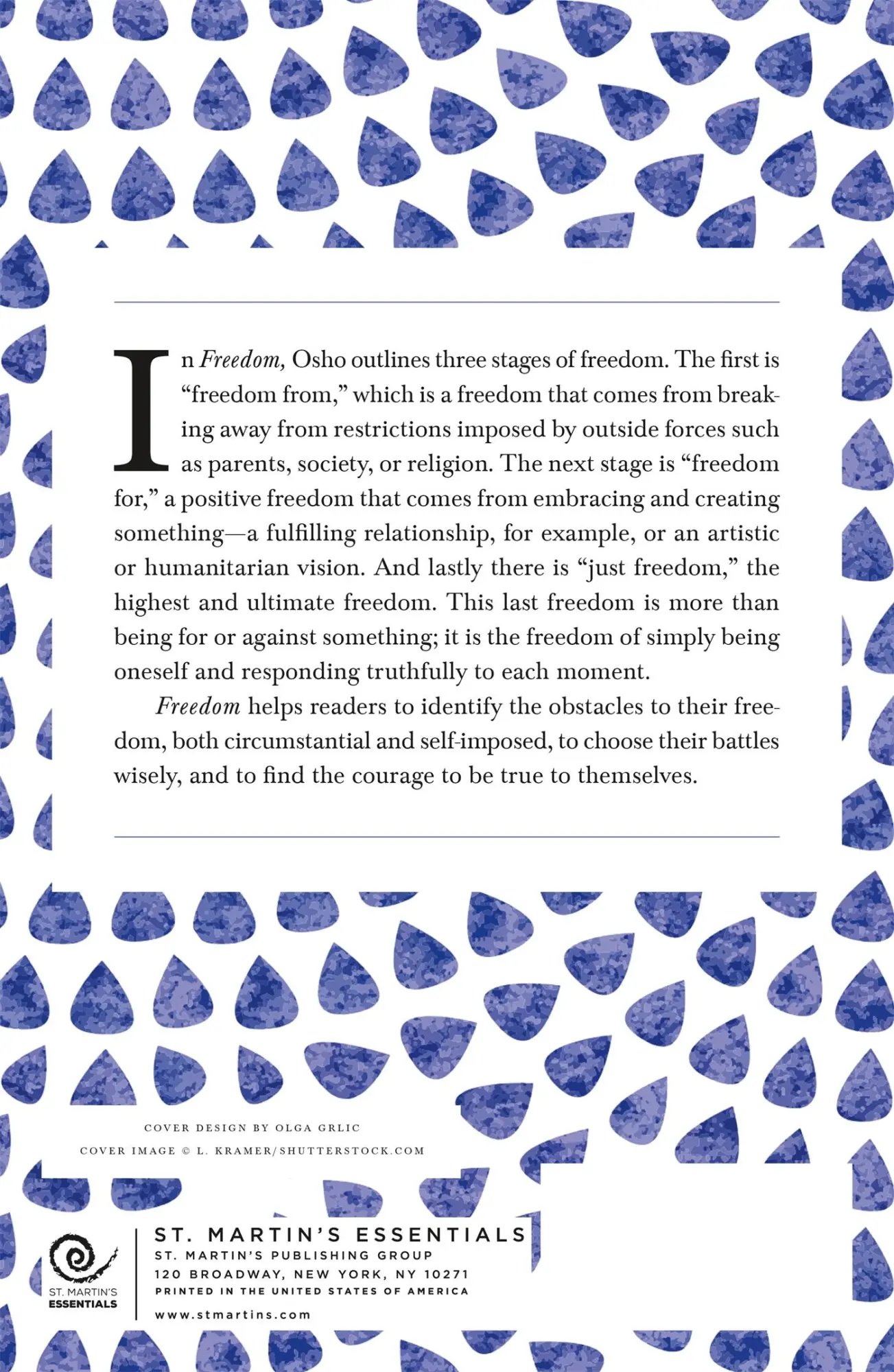 Rückseite: 9780312320706 | Freedom | The Courage to Be Yourself | Osho | Taschenbuch | Englisch