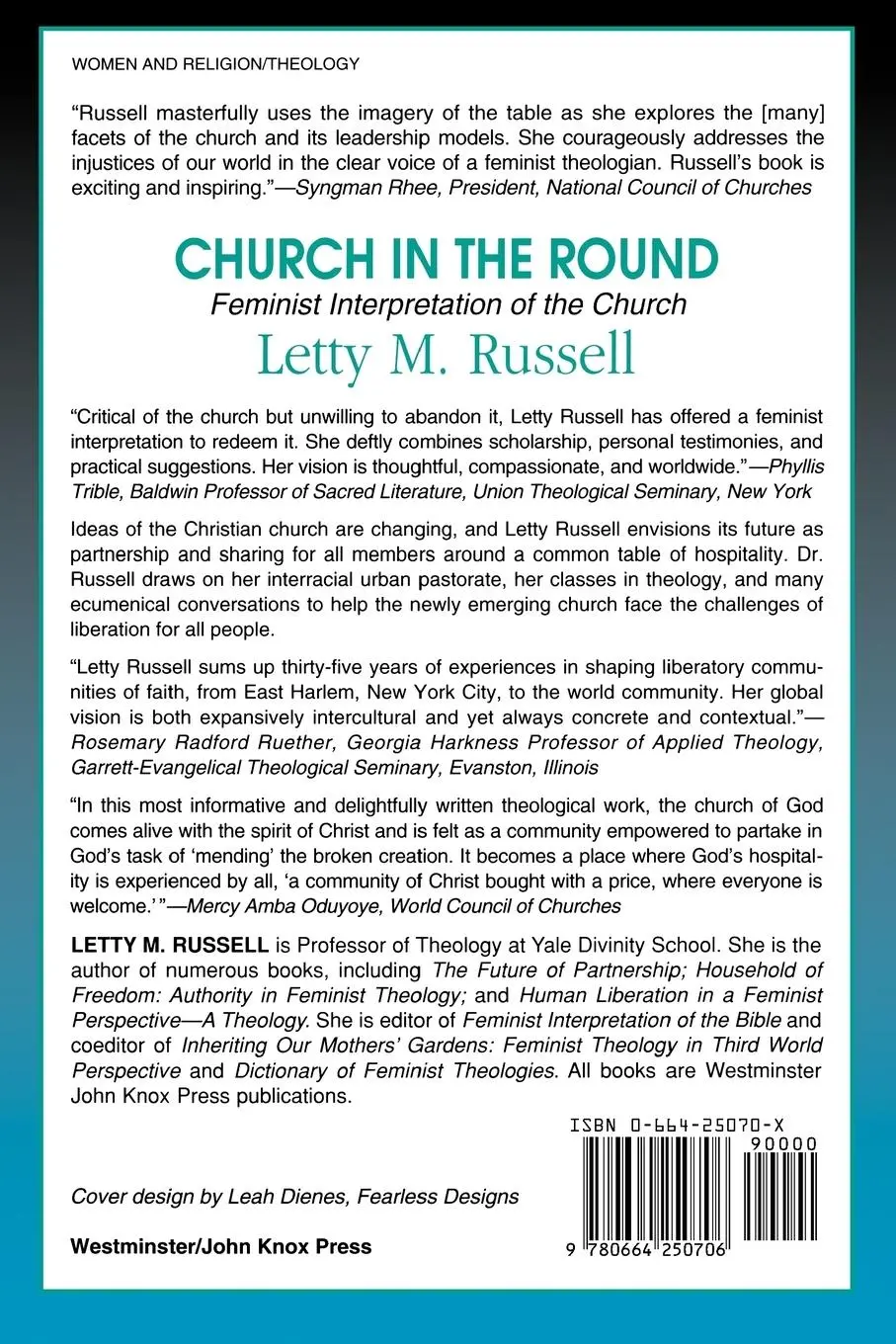 Rückseite: 9780664250706 | Church in the Round | Feminist Interpretation of the Church | Russell