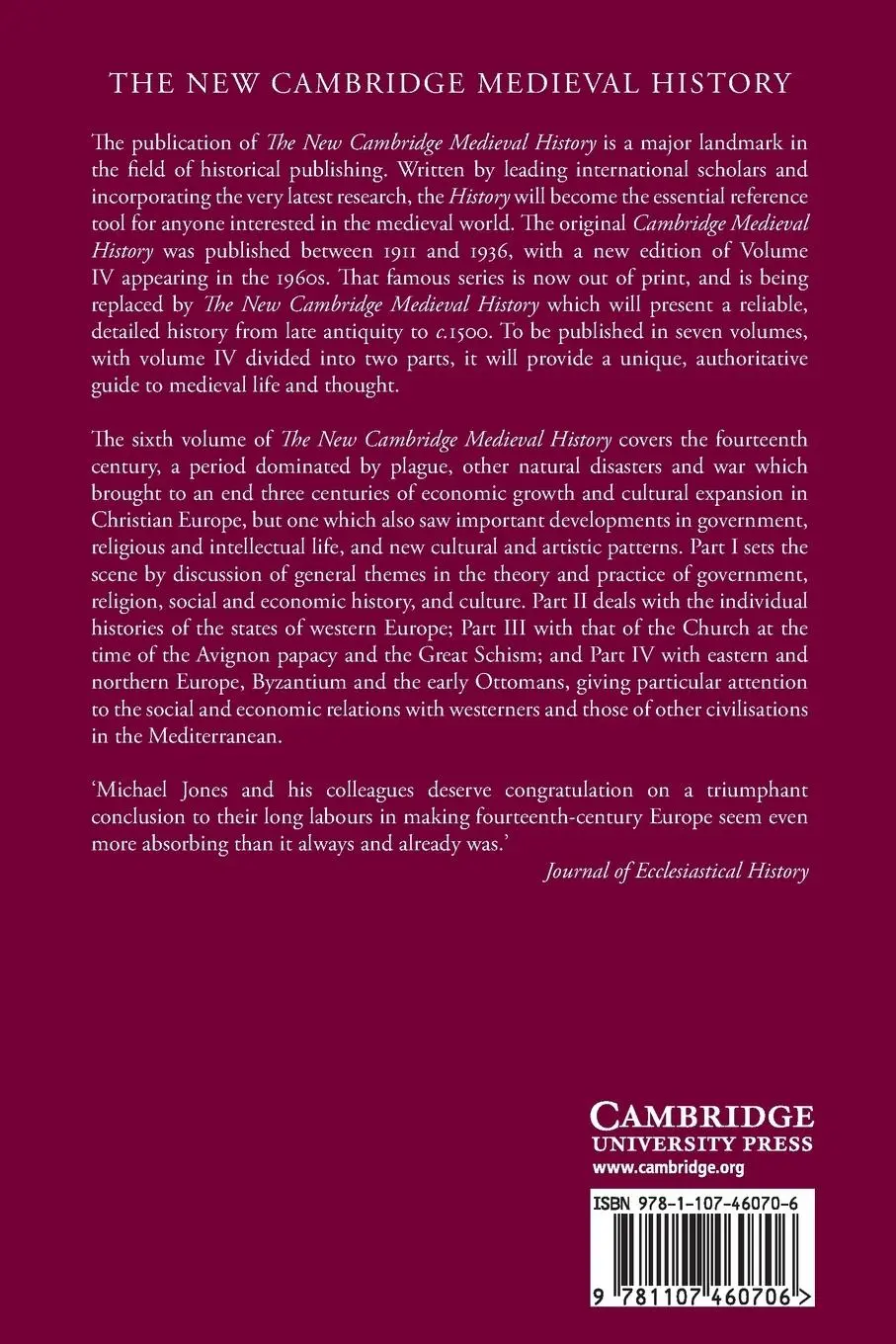 Rückseite: 9781107460706 | The New Cambridge Medieval History | Michael Jones | Taschenbuch