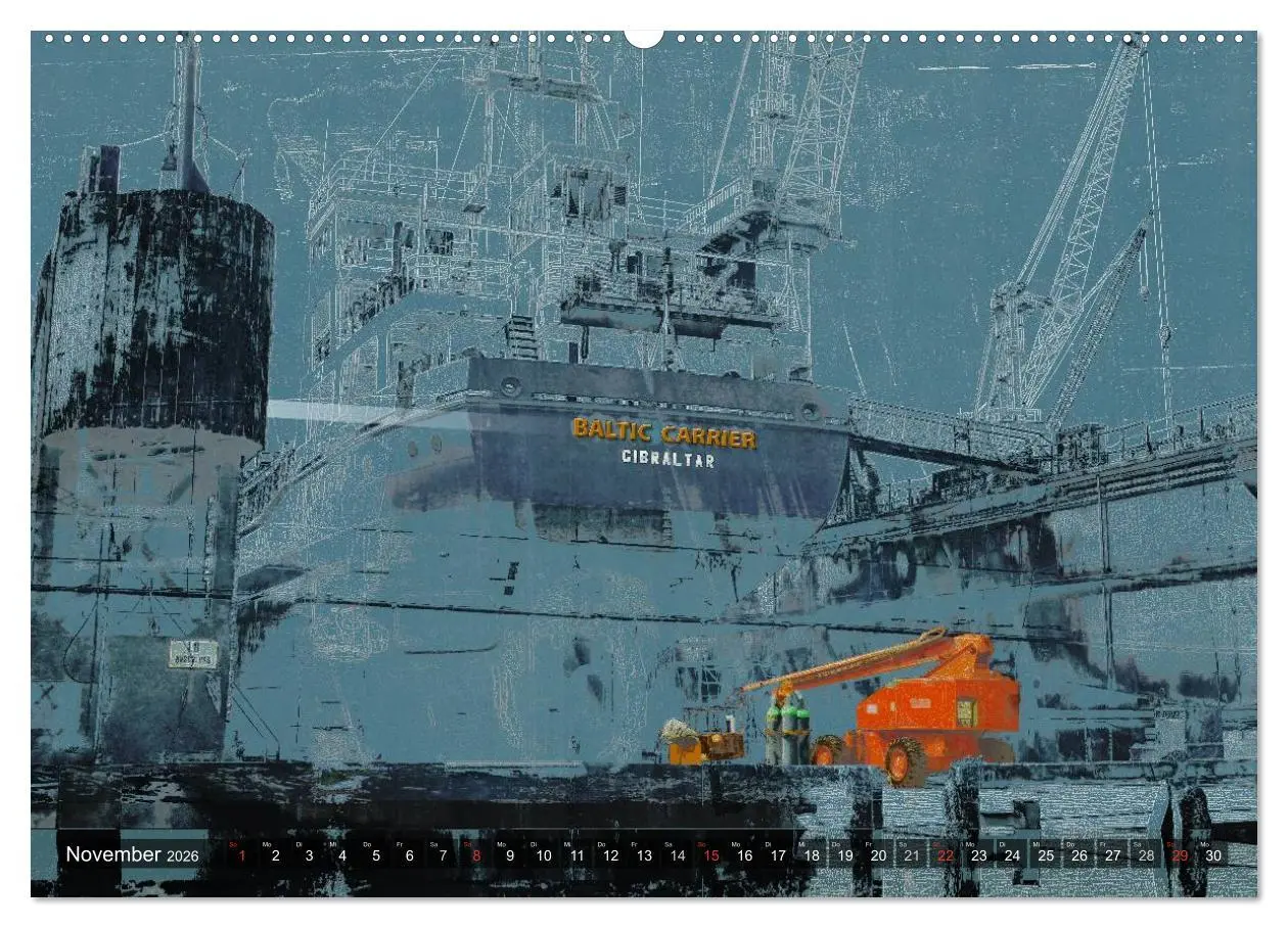 Bild: 9783516130706 | Photo-Art / Hamburg Hafen (Wandkalender 2026 DIN A2 quer), CALVENDO...