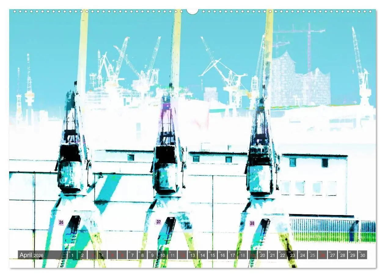Bild: 9783516130706 | Photo-Art / Hamburg Hafen (Wandkalender 2026 DIN A2 quer), CALVENDO...