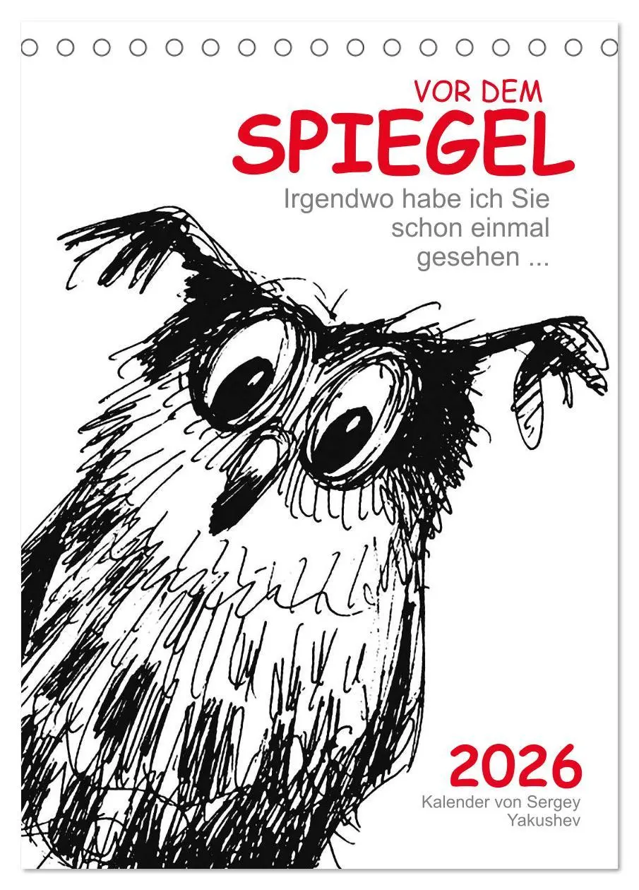 Cover: 9783516370706 | Vor dem Spiegel 2026 (Tischkalender 2026 DIN A5 hoch), CALVENDO...