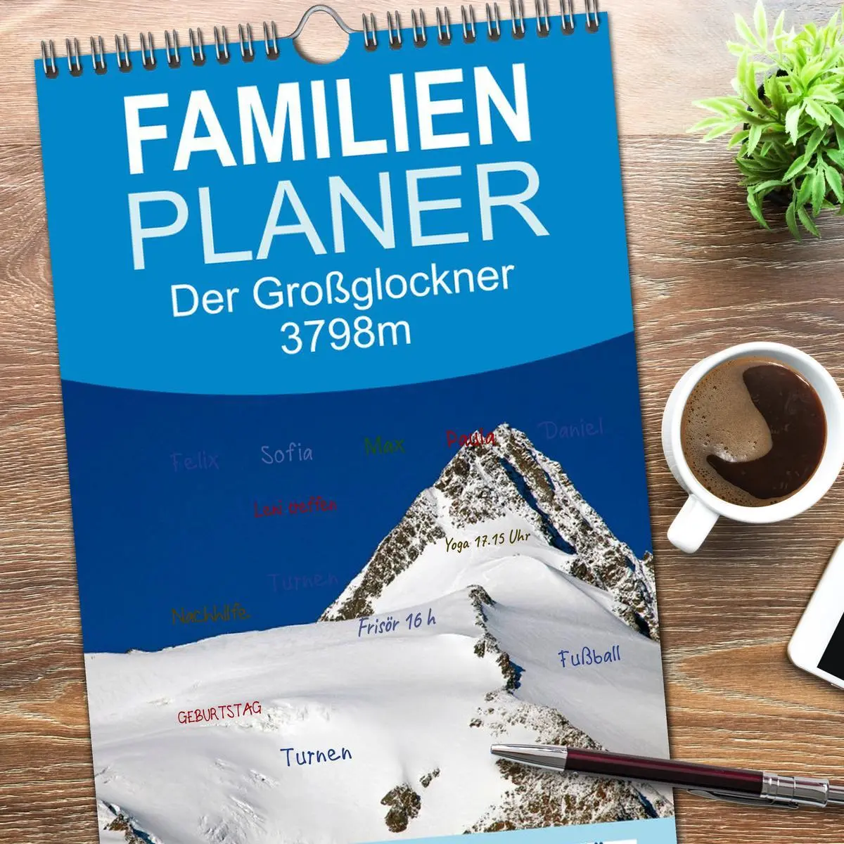 Bild: 9783516510706 | Familienplaner 2026 - Der Großglockner 3798m mit 5 Spalten...