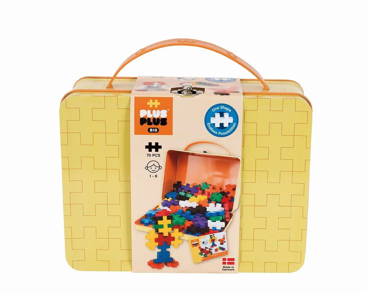 Bild: 5710409200806 | Plus Plus,70 Kreativ Bausteine BIG Metallbox | 9603274 | 2023