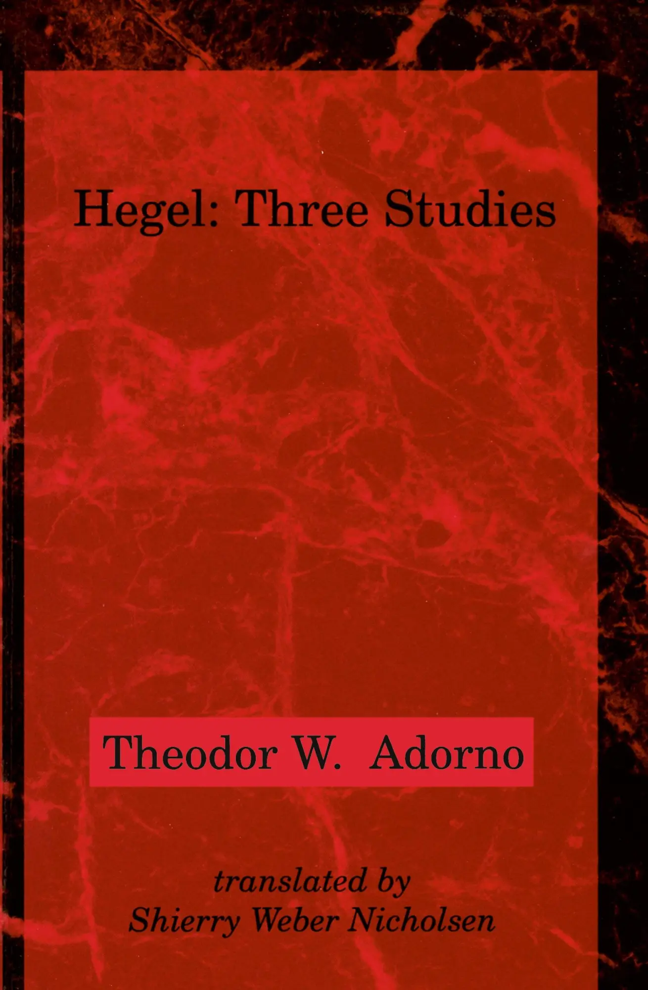Cover: 9780262510806 | Hegel | Three Studies | Theodor W. Adorno | Taschenbuch | Englisch