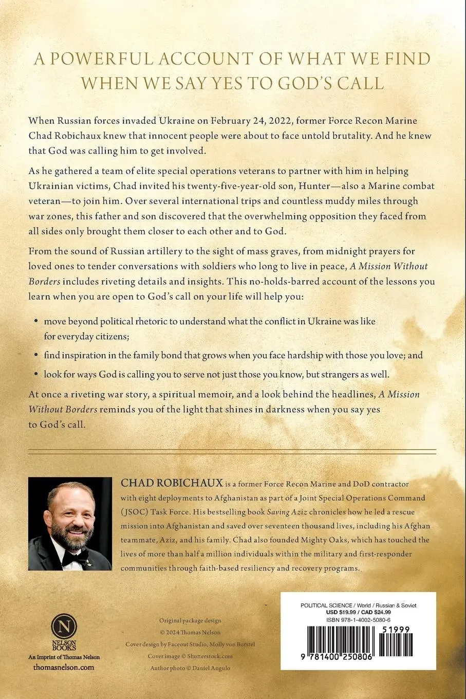 Rückseite: 9781400250806 | A Mission Without Borders | Chad Robichaux | Taschenbuch | Englisch