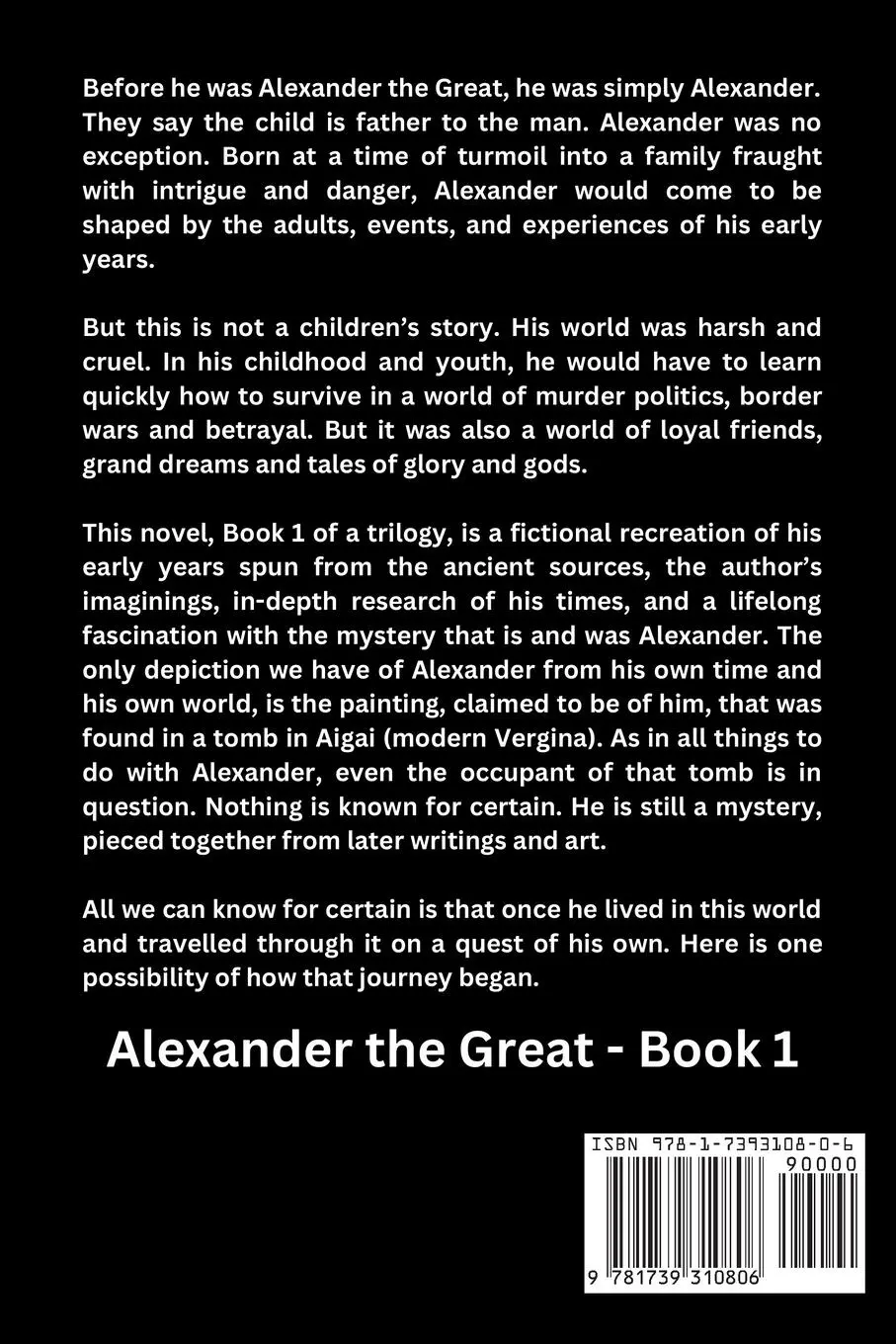 Rückseite: 9781739310806 | In the Company of Friends | Alexander the Great - Book 1 | Argent Wood