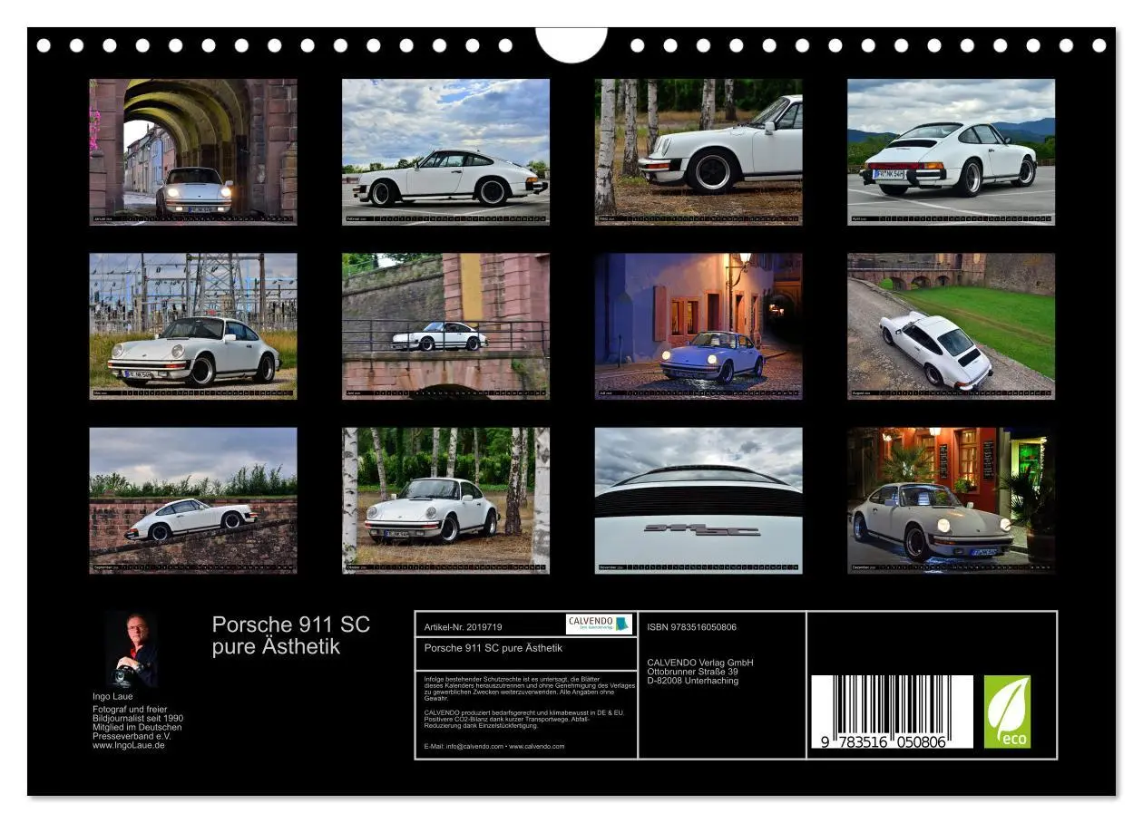 Bild: 9783516050806 | Porsche 911 SC pure Ästhetik (Wandkalender 2026 DIN A4 quer),...