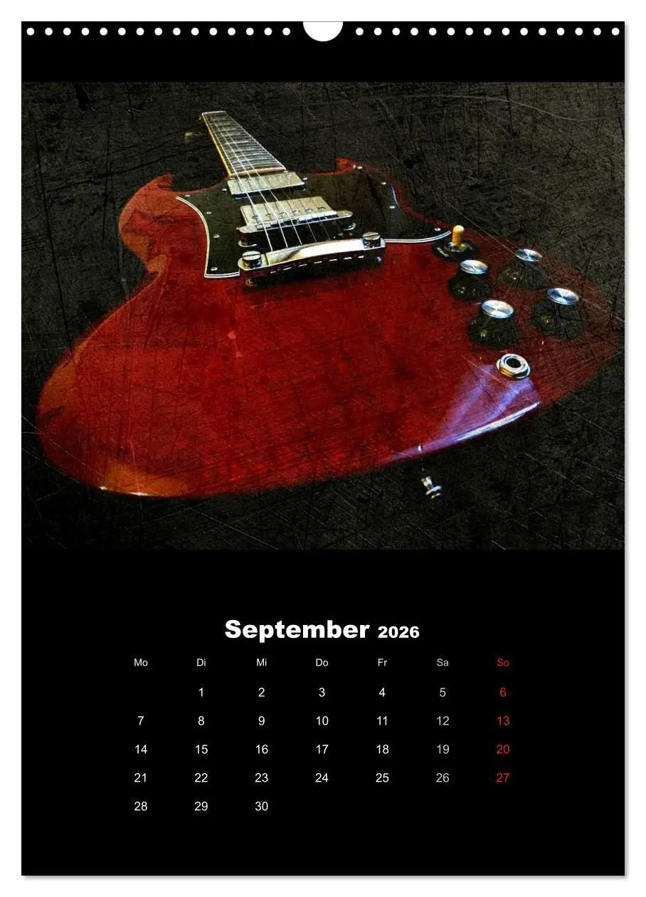 Bild: 9783516430806 | Vintage Gitarren (Wandkalender 2026 DIN A3 hoch), CALVENDO...