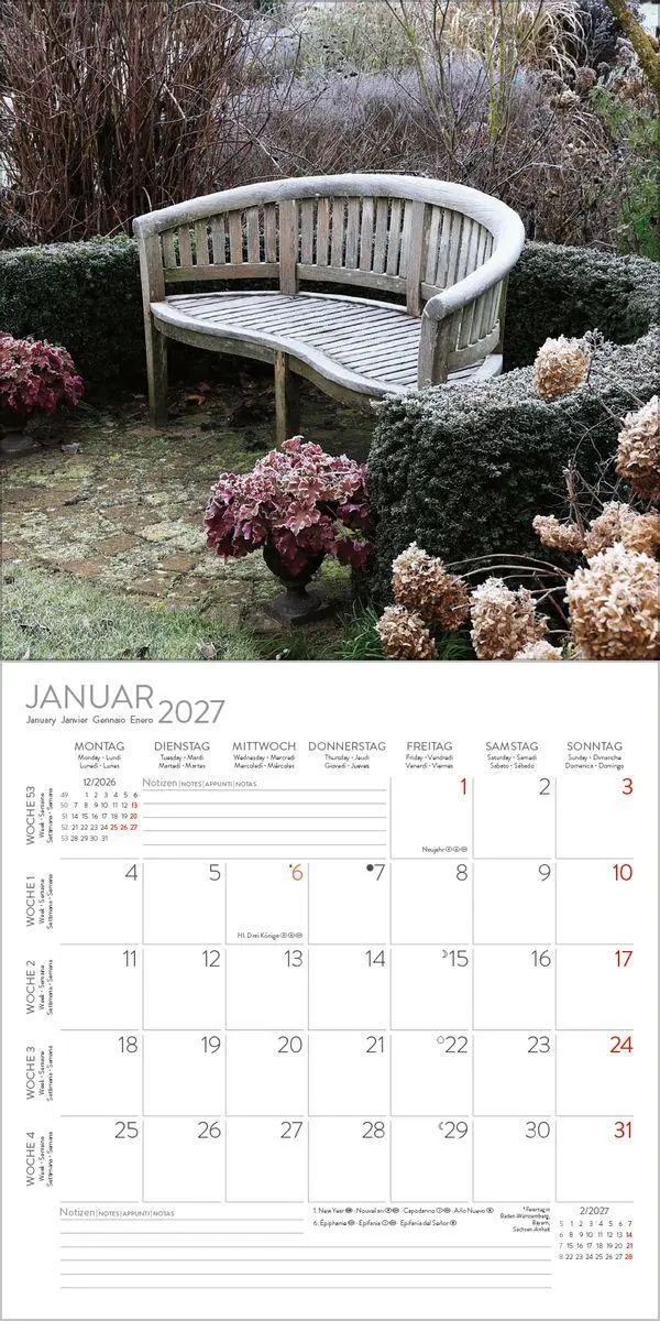 Bild: 9783819300806 | Gartenträume 2027 | Verlag Korsch | Kalender | 13 S. | Deutsch | 2027
