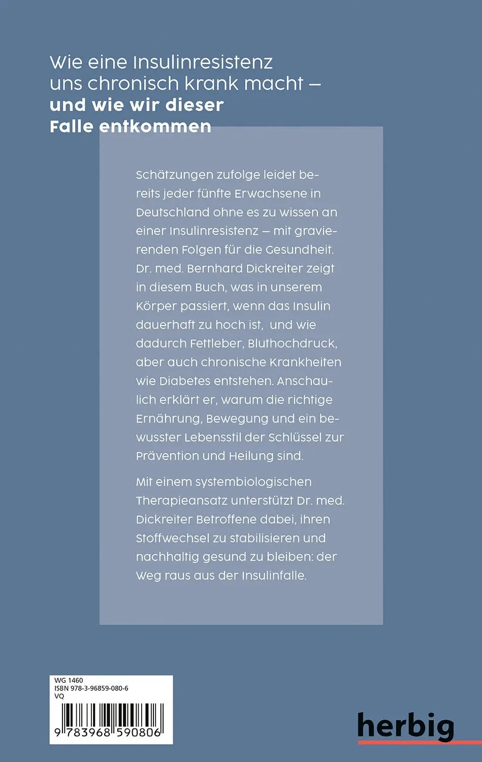 Bild: 9783968590806 | Raus aus der Insulin-Falle | Bernhard Dickreiter | Taschenbuch | 2025